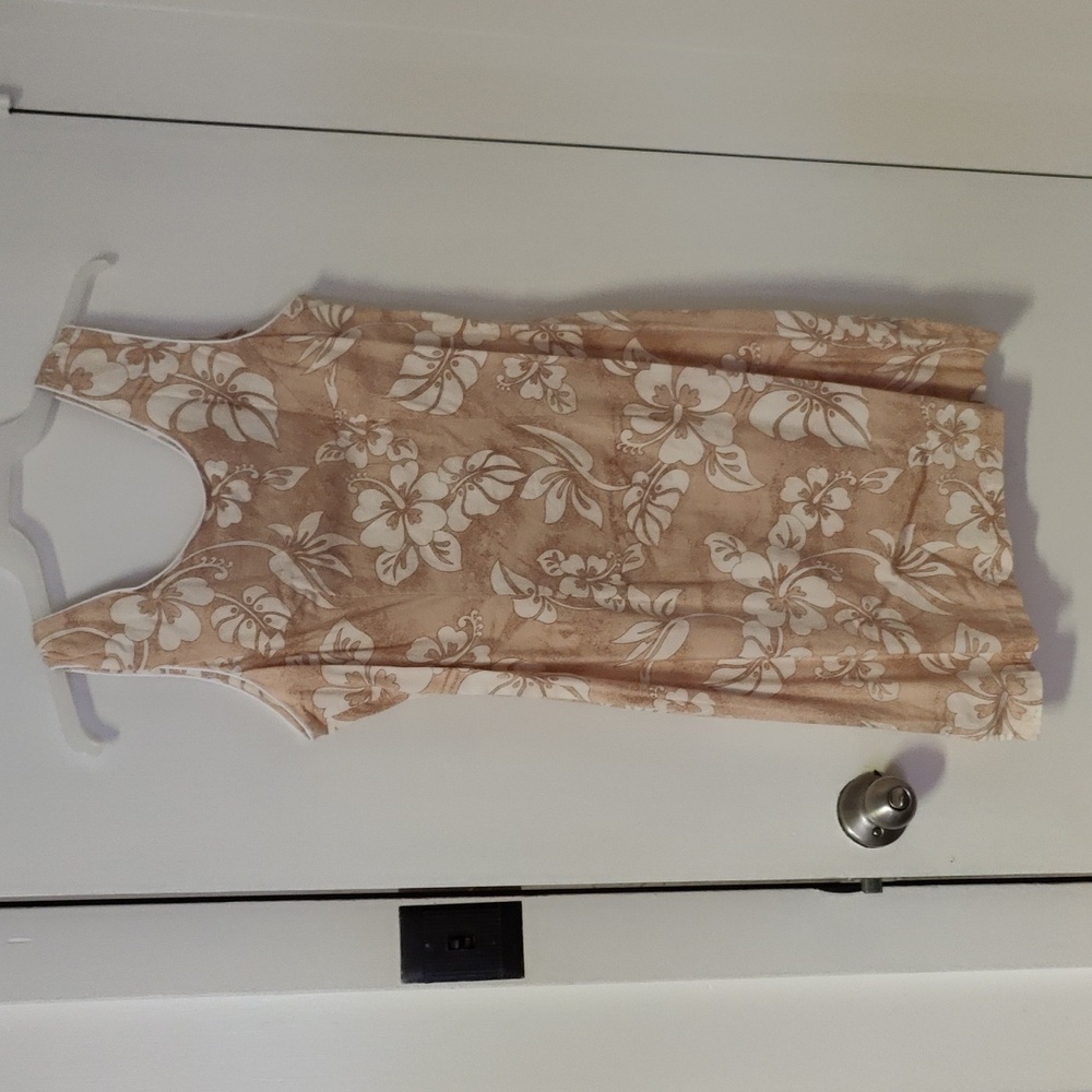 Hawaiian cotton sleeveless dress